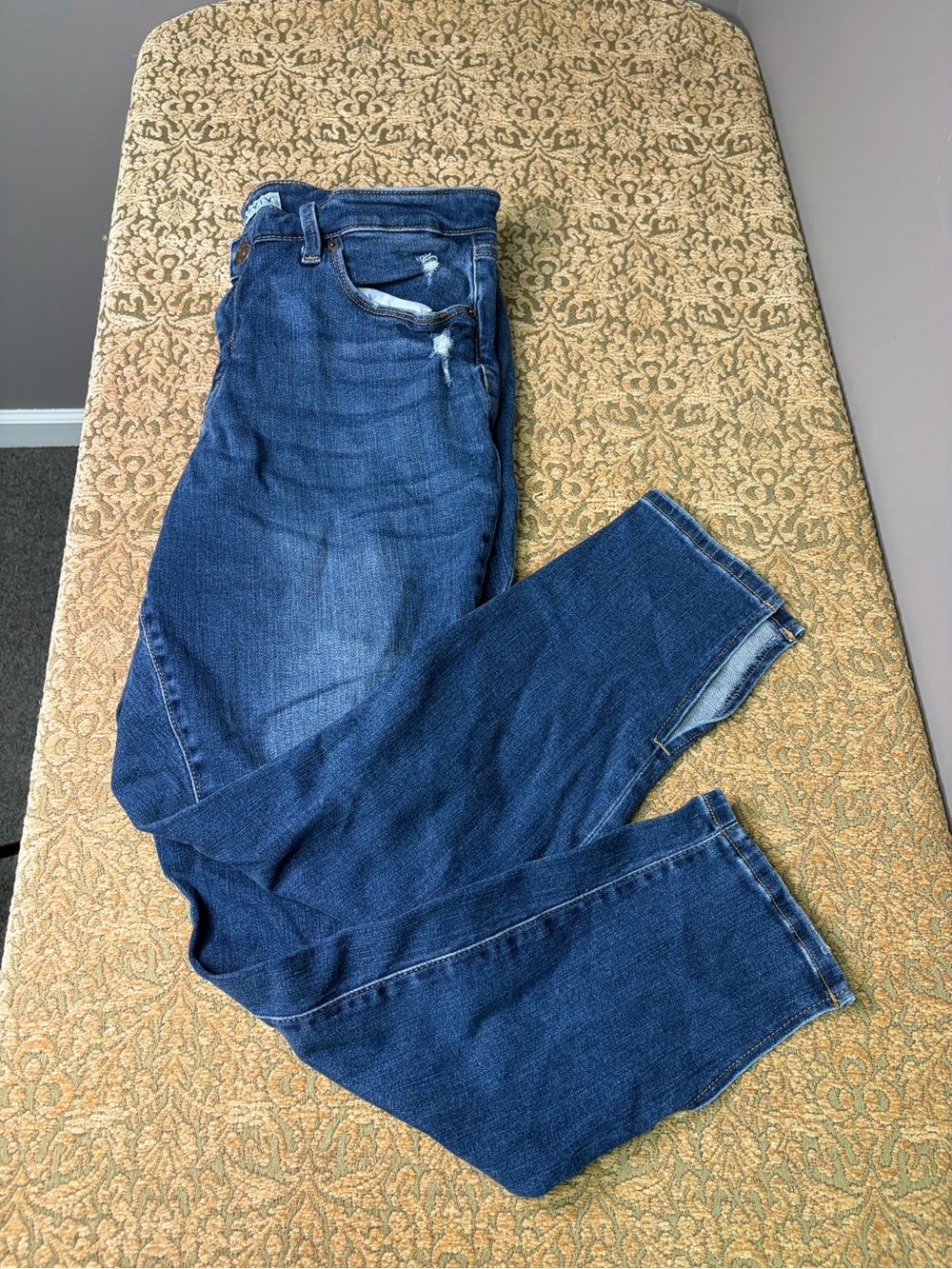 Ava & Viv Dark Blue Denim Jeans Classic Straight Boot Cut Jeans Size 16W
